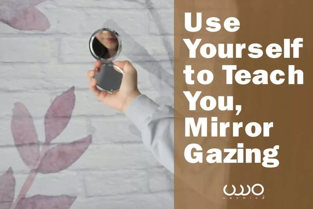 mirror gazing test mirror eye face yourself
