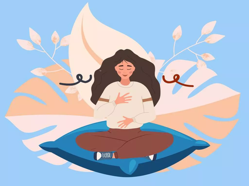 Practice mindful breathing and have a calm mind